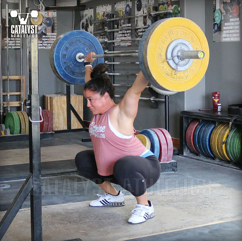 Laura overhead squat - Olympic Weightlifting, strength, conditioning, fitness, nutrition - Catalyst Athletics 