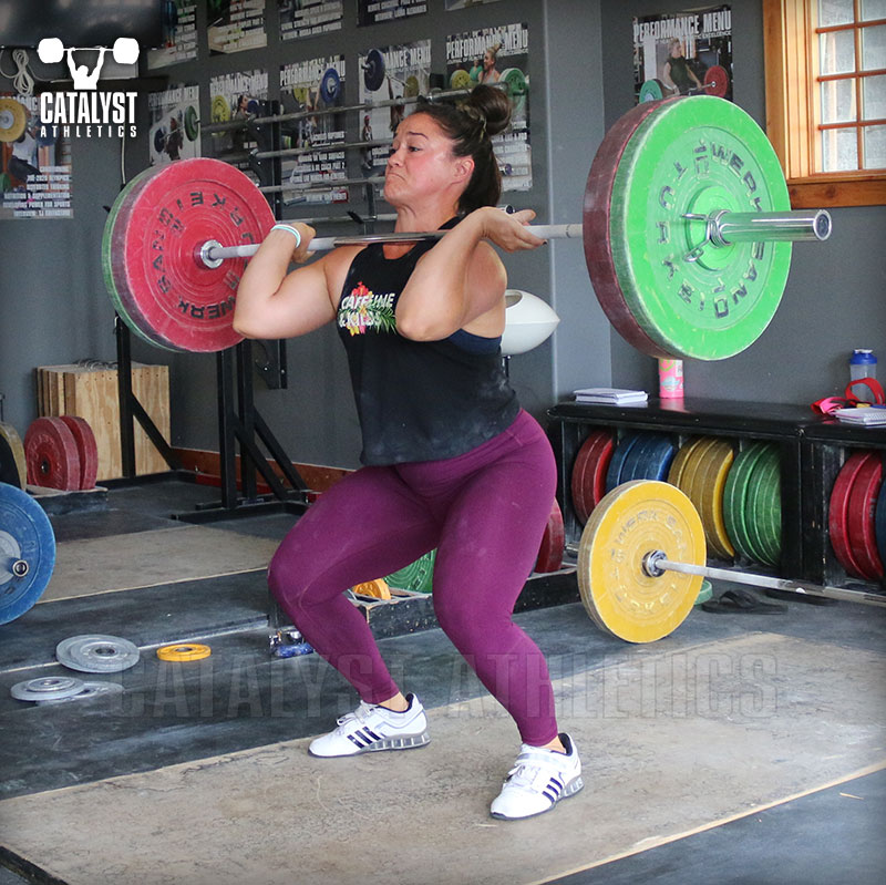 Laura power clean - Olympic Weightlifting, strength, conditioning, fitness, nutrition - Catalyst Athletics 