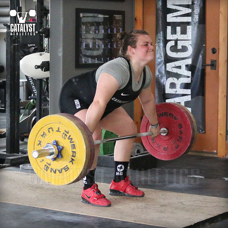 Jules snatch - Olympic Weightlifting, strength, conditioning, fitness, nutrition - Catalyst Athletics 