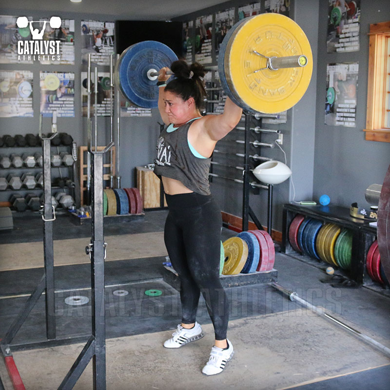 Laura snatch push press - Olympic Weightlifting, strength, conditioning, fitness, nutrition - Catalyst Athletics 