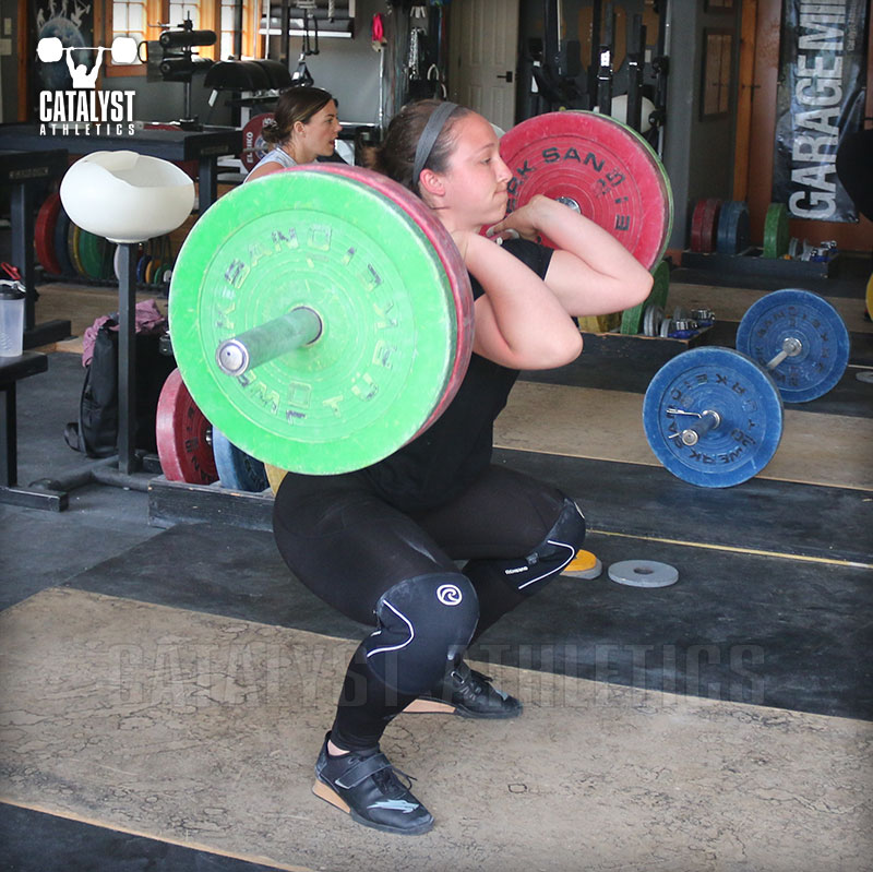 Caitlin clean - Olympic Weightlifting, strength, conditioning, fitness, nutrition - Catalyst Athletics 