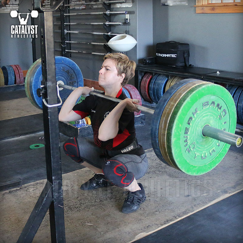 Amanda front squat - Olympic Weightlifting, strength, conditioning, fitness, nutrition - Catalyst Athletics 