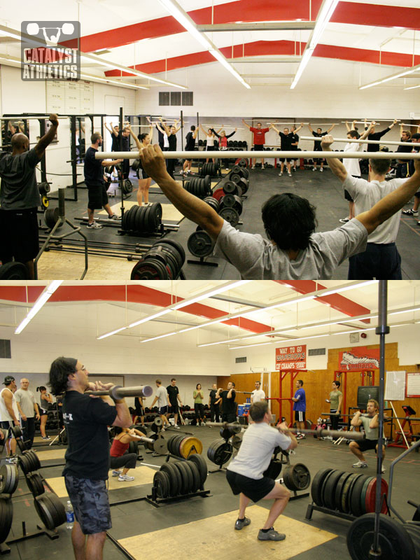 Olympic Weightlifting clinic at Fallbrook High School - Olympic Weightlifting, strength, conditioning, fitness, nutrition - Catalyst Athletics 