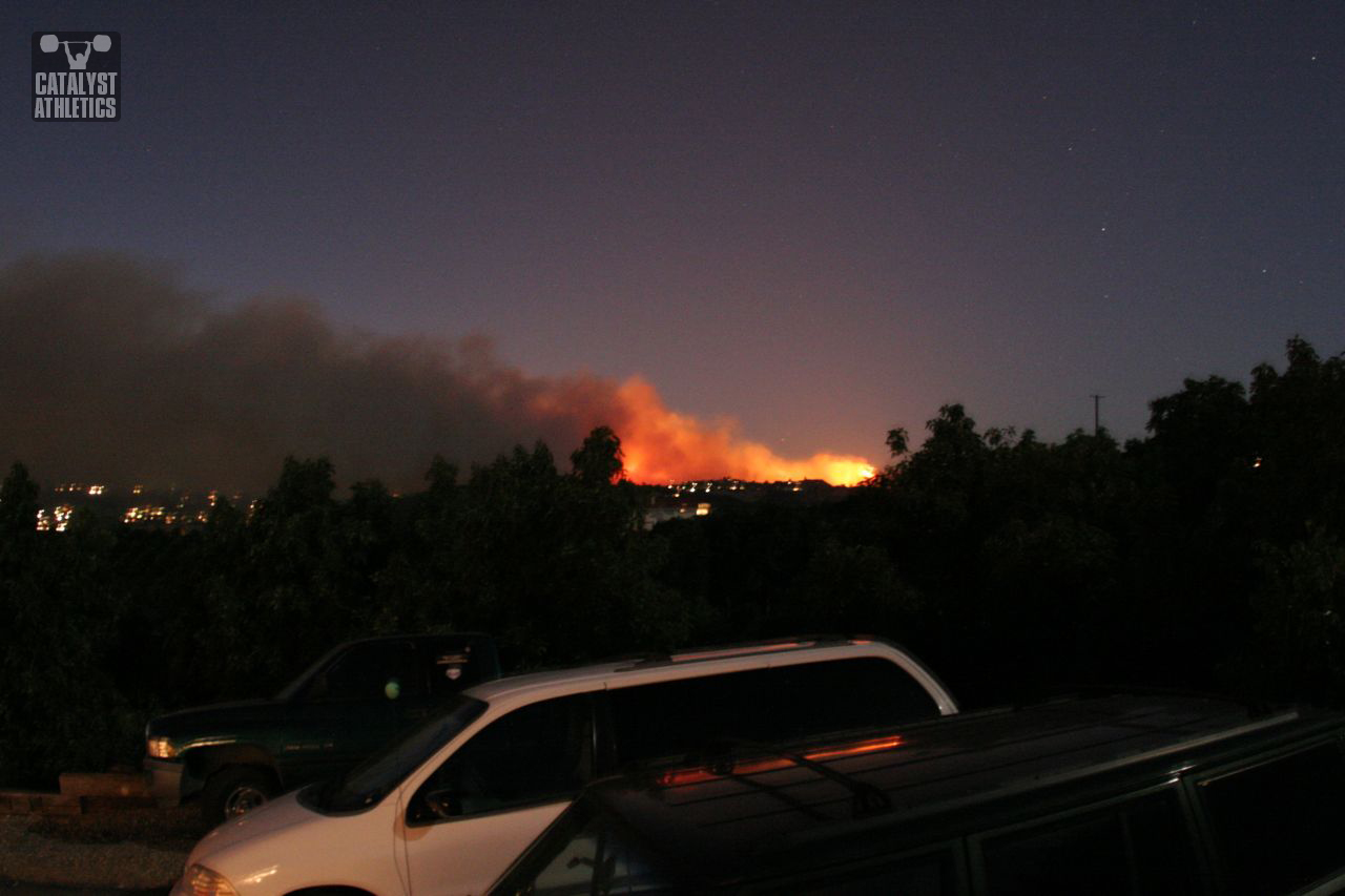 View from Mike's Gym Monday night - Olympic Weightlifting, strength, conditioning, fitness, nutrition - Catalyst Athletics 