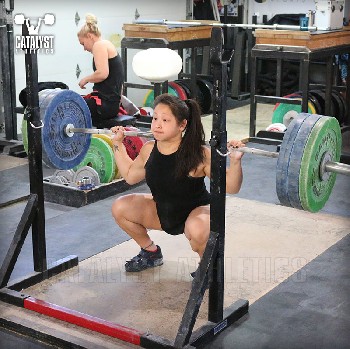 Lily back squat - Olympic Weightlifting, strength, conditioning, fitness, nutrition - Catalyst Athletics