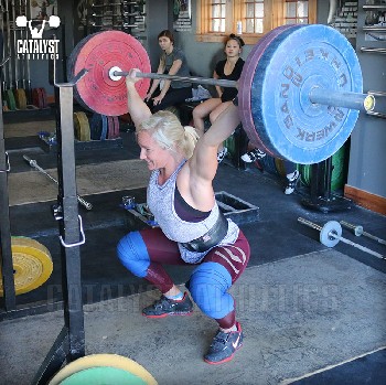 Sarabeth overhead squat - Olympic Weightlifting, strength, conditioning, fitness, nutrition - Catalyst Athletics