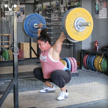 Laura overhead squat - Olympic Weightlifting, strength, conditioning, fitness, nutrition - Catalyst Athletics