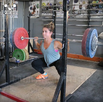 Nicole back squat - Olympic Weightlifting, strength, conditioning, fitness, nutrition - Catalyst Athletics