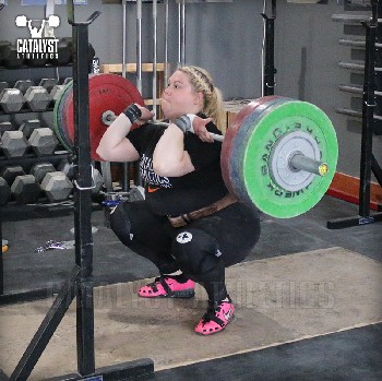 Katlin front squat - Olympic Weightlifting, strength, conditioning, fitness, nutrition - Catalyst Athletics