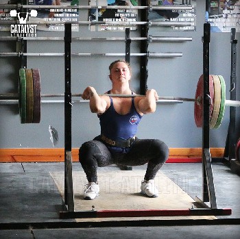 Mattie front squat - Olympic Weightlifting, strength, conditioning, fitness, nutrition - Catalyst Athletics